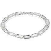 Luxenter -Armband aus glänzendem Zirkonia mit Rhodium-Finish – Asgoth