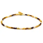 Luxenter -Armband aus mehrfarbigem Kristall mit 18 Karat Gelbgold-Finish – Xanvi