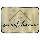 WohnDirect Fußmatte ECO-SISAL 1 in Lindgrün | Gr.: 45 x 75 cm