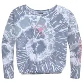 Kidsworld Fledermausshirt "Batik-Optik Shirt" Langarm, mit Gummizug am Saum, stylischer Aufdruck