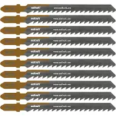 Wolfcraft 8010100 10 Stichsägeblätter Holz Schnell 50 mm 10 St.
