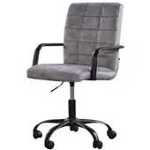 KAWOLA BÜROSTUHL MERLE Silber Velvet