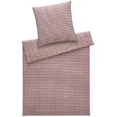 Elegante Web-Seersucker Bettwäsche Lilly Kissenbezug einzeln 40x80 cm ziegel