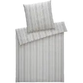 Elegante Web-Seersucker Bettwäsche Paula Kissenbezug einzeln 40x80 cm multi-natur