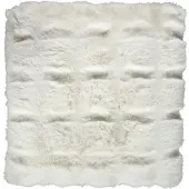Eskimo Webpelz Kissenhülle Cloud 45x45 cm | creme - weiß