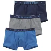 Authentic Underwear Boxer in grau-meliert, blau, marine | Gr.: 158/164