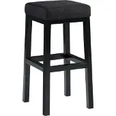 CLP Barhocker Taylor Sitzhöhe 78 cm mit Stoffbezug und schwarzem Metallgestell | Farbe dunkelgrau