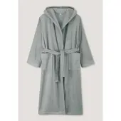 Hessnatur Langer Bademantel Relaxed in salbei | Gr.: XL