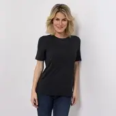 NACHTIGALL Damen-Shirt, 1/2-Arm uni Rundhalsausschnitt
