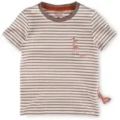Sigikid T-Shirt Savanne in Creme-Braun geringelt | Gr.: 122