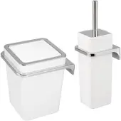 Bremermann Badezimmer-Set Zubehör-Set 2-tlg. Savona weiß | Gr.: onesize
