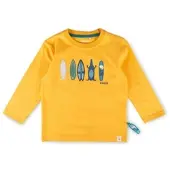 Sigikid Langarmshirt Blue & Bright in Orange | Gr.: 116