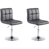 CLP 2er Set Lounger Palma V2 Kunstleder Lounger höhenverstellbar und drehbar. braun