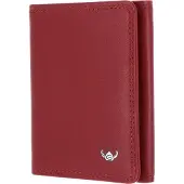 Golden Head Leder Kartenetui Polo RFID Protect Minischeintasche 1012 Rot dunkelrot