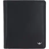 Golden Head Leder Geldbörse Polo RFID Protect Kombischeintasche 1232 Schwarz