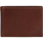 Bugatti Geldbörse "NOBILE", Herren, cognac, Leder, leicht glänzend, unifarben, Kleinlederwaren Geldbörse, echt Leder