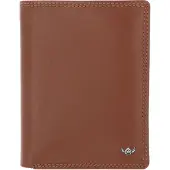 Golden Head Leder Geldbörse Polo RFID Protect Kombischeintasche 1286 Cognac braun