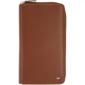 Golden Head Leder Ausweisetui Polo RFID Protect RV-Reise Brieftasche 4487 Cognac braun