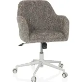 Hjh LIVING Home Office Bürostuhl SOLAO HOME Schreibtischstuhl mit Armlehnen Stoff Drehstuhl