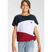 Kangaroos Fledermausshirt kurzärmelig, weit geschnitten, mit peppigem Druck