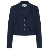 More & more feminines Kurzblazer-Jäckchen in dark blue | Gr.: 42