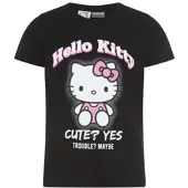Kidsworld T-Shirt "HELLO KITTY T-Shirt: Cute?" Kurzarm, Rundhalsausschnitt, bedruckt, normale Länge