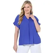 Ulla Popken Tunika in azurblau | Gr.: 54-56