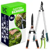 Kadax Astschere Gartenheckenset Strauchschere Manuell Stark