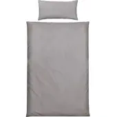 Erwin Müller Mako-Satin Bettwäsche Landshut in silber | Gr.: 135x220-cm-40x80-cm