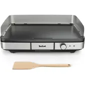 Tefal Maxi Plancha Tischgrill CB690D, Schwarz, Rechteckig, 470 x 330 mm, 2 m, 2300 W, 520 mm