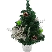 Kondela Weihnachtsbaum im Topf Chrisy 40 cm - grün / silber