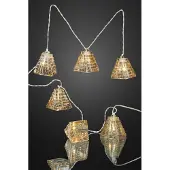 Hellum 6-tlg. LED-Echtglas-Lichterkette
