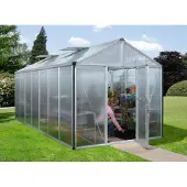 Pergart Vitavia, Aktionsangebot (inkl. 100 Euro Zubehör): Gewächshaus "Zeus 13800", aluminium eloxiert, 13,8 m², 10 mm HKP
