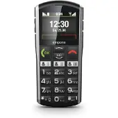 Emporia SIMPLICITY, Balken, 5,08 cm (2"), 220 x 176 Pixel, Bluetooth, 1200 mAh, Schwarz, Silber