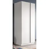 Inn.Furn Kleiderschrank "Girona" in weiß Drehtürenschrank 2-türig 80 x 183 cm