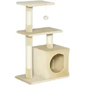 OEM Krabkissen mit Sisal und weichem Plüsch für Katzen - 30x50x81cm