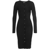 Laura scott Longstrickjacke aus Rippqualität - auch als Strickkleid tragbar
