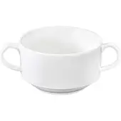 Wilmax Suppentasse 350 ml aus Porzellan, Weiß WL-991230/A