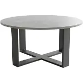 Designimpex Design Couchtisch DA-333 rund Wohnzimmertisch Tisch 86 x 42 cm