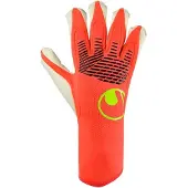 Uhlsport Torwarthandschuhe FM ZNE Absolutgrip HYBD 101141301 7 - Fluo Rot/Weiß/Fluo Gelb - 7