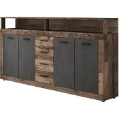Lookway Kommode ROMANO mit Schubladen, Old style dark / Matera