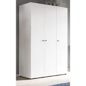 Inn.Furn Kleiderschrank "Carter" in weiß Drehtürenschrank 3-türig 120 x 176 cm