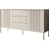 Lookway Kommode 2D3S VIVALDI mit geriffelten Fronten, kaschmir / gold