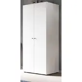 Inn.Furn Kleiderschrank "Carter" in weiß Drehtürenschrank 2-türig 80 x 176 cm