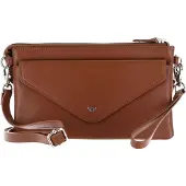 Golden Head Leder Handgelenktasche Umhängetasche Polo RFID Protect Mini-Tasche 8216 Cognac braun