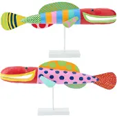 J-Line Set Von 2 Fisch Umi Albasia Multi Large