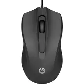 HP Wired Mouse 105, Beidhändig, Optisch, USB Typ-A, 1600 DPI, Schwarz