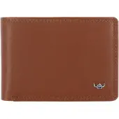 Golden Head Leder Geldbörse Polo RFID Protect Minischeintasche 1196 Cognac braun