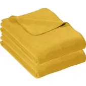 Erwin Müller Baumwolle Wohndecke 2er-Pack in gold | Gr.: 100 x 150 cm