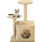 vidaXL "2026 Promotion" Katzen-Kratzbaum Sisal 60 cm Beige - Kratzbäume CC1864